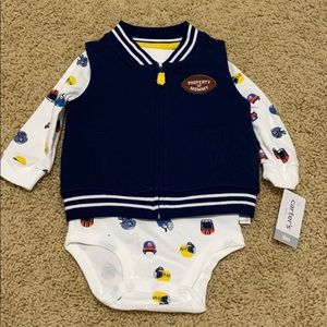 NWT onesie and vest set